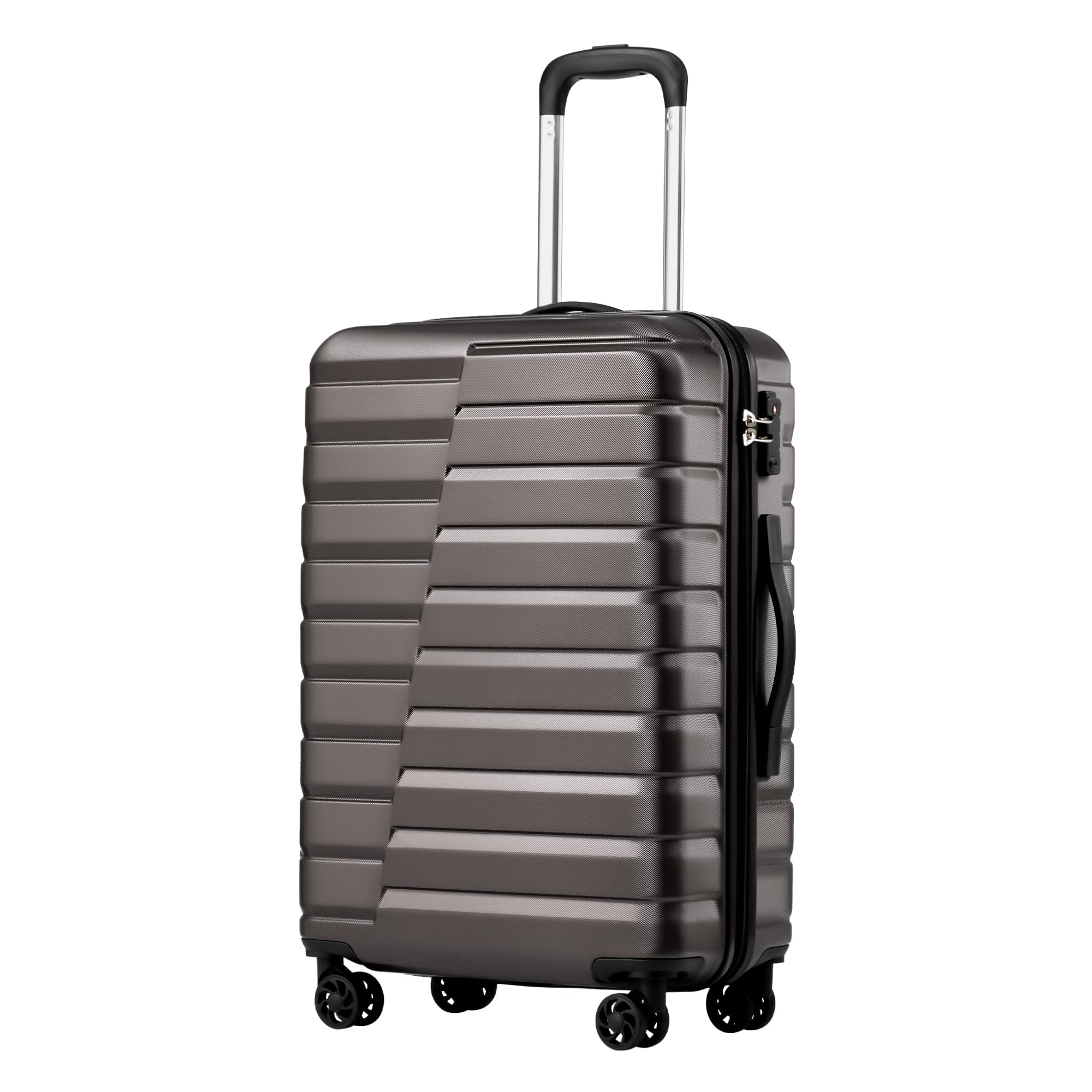 Coolife Luggage Suitcase Carry on Hardside PC+ABS Spinner TSA Lock