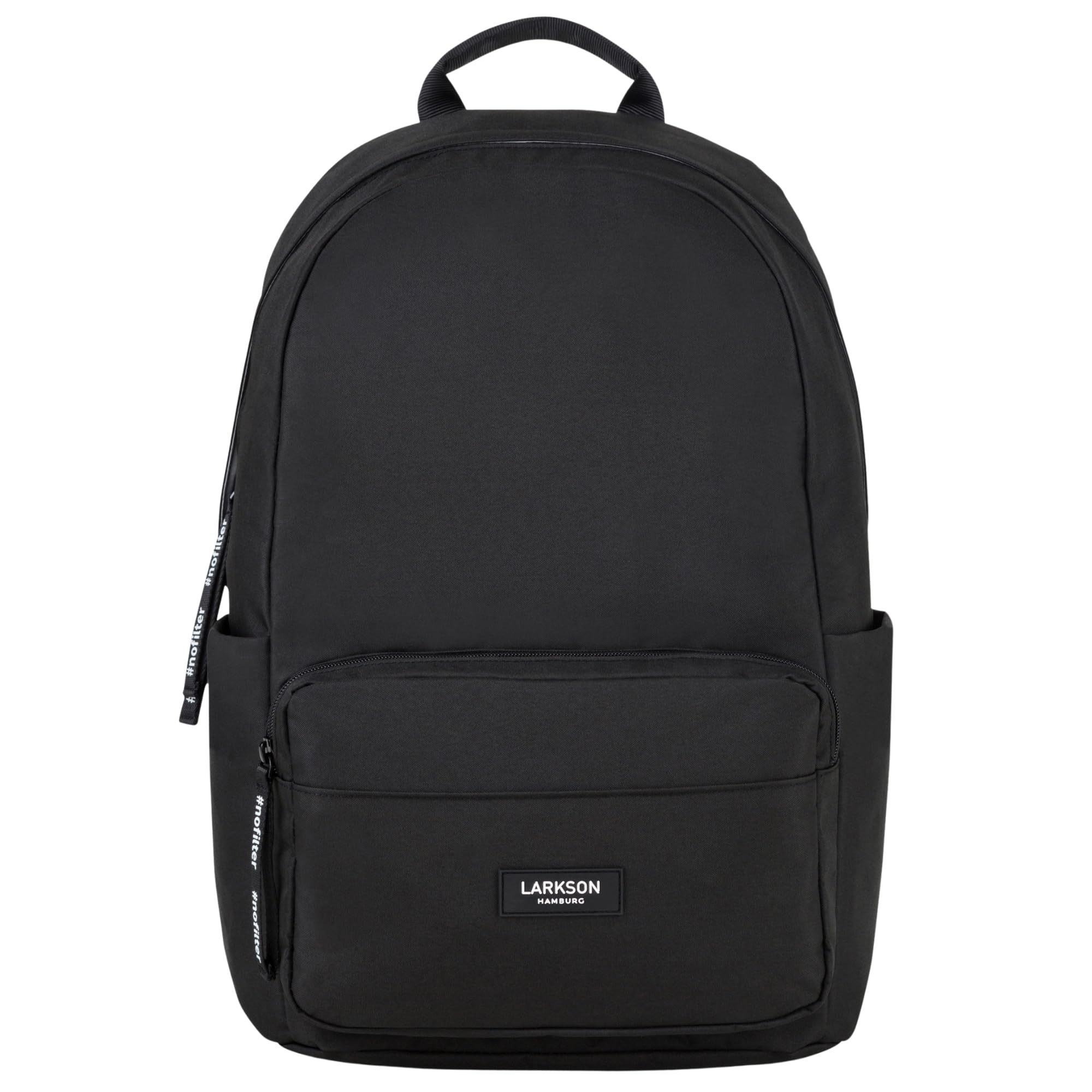 LARKSON School Backpack Girls & Boys Black - No 3 - Rucksack for School, University & Travel - Laptop Compartment 16 inch - Water-Repellant