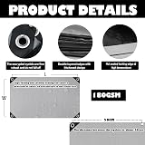 EPFHR Tarpaulin Waterproof 3m x 3m 180GSM Heavy Duty Silver/Black view 2
