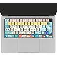 Sanfulin Keyboard Cover for MacBook Pro 14''/16'' (A2442 A2779 A2918 A2992 A2485 A2780 A2991) M1 M2 M3 Pro/Max, MacBook Air 13.6''/15'' (A2941 A3114 A2681 A3113) M2 M3, Litter Flowers