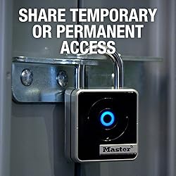 Master Lock Padlock, Indoor Personal Use Bluetooth