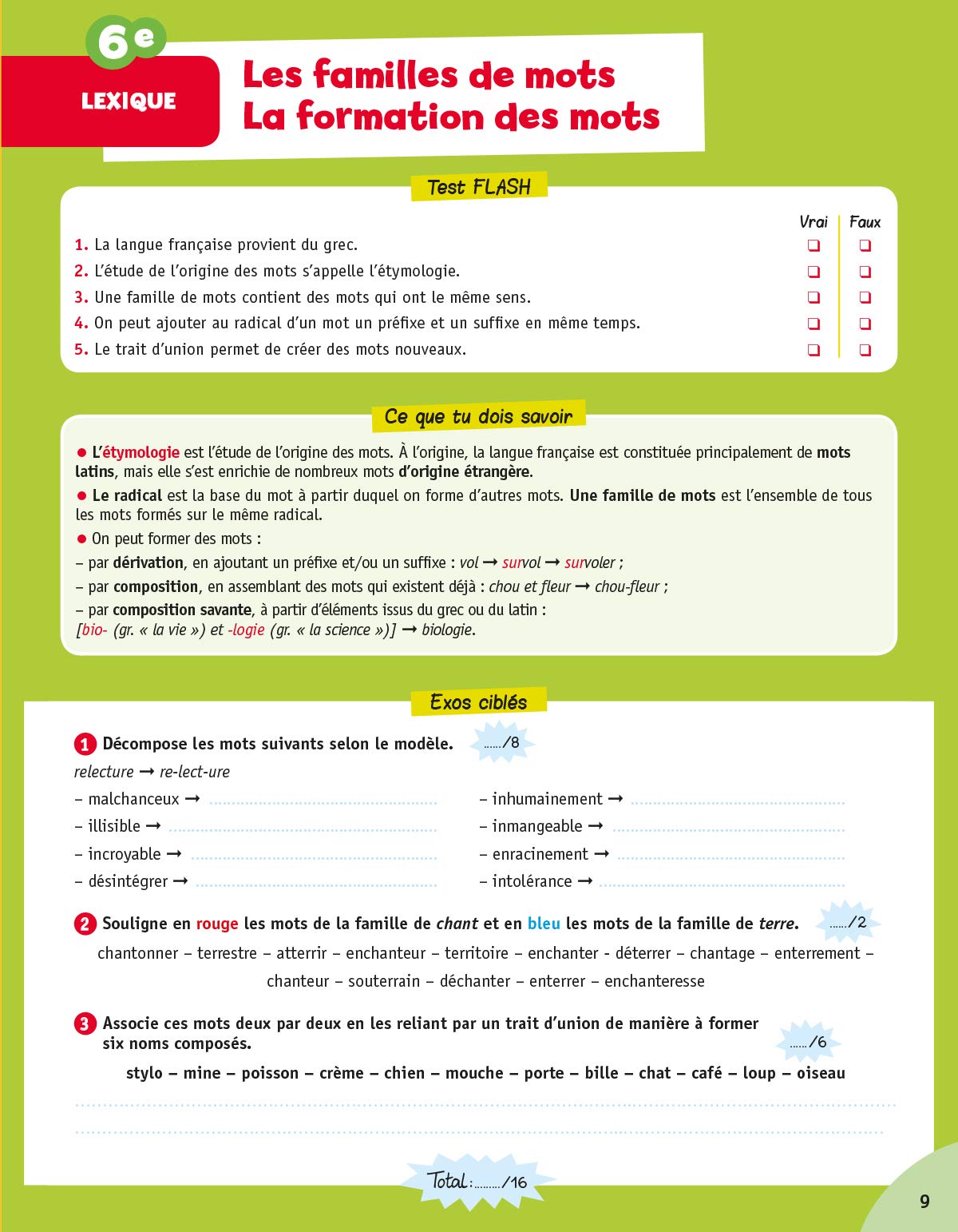 Français Cm1 Cm2 6e Cycle 3 Trio Toutes Les Notions Du