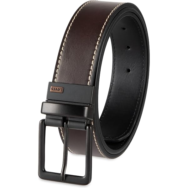 Levi's Men's Double Prong Casual Belt, Black, 30 at Amazon Men's