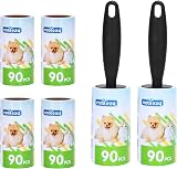 Nobleza Lint Roller Pet Hair Removal 540 Sheets Extra Sticky 6 Refills