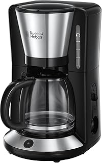 Russell Hobbs Kaffeemaschine Adventure Edelstahl, Glaskanne bis zu 10 Tassen, 1,25l, Warmhalteplatte, Abschaltautomatik, Tropf-Stopp, 1100 Watt, Filterkaffeemaschine 24010-56