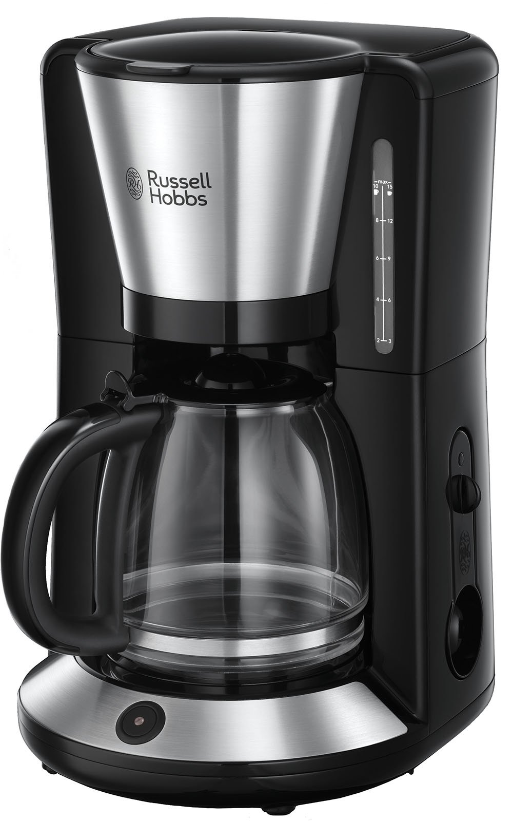 Russell Hobbs Cafetière Filtre [Technologie Whirltech Pour Extraction & Arôme Optimaux] Adventure (10 Tasses, Verseuse En Verre 1,25L, Maintien Au Chaud, Auto Off, Antigoutte) Machine À Café 24010-56