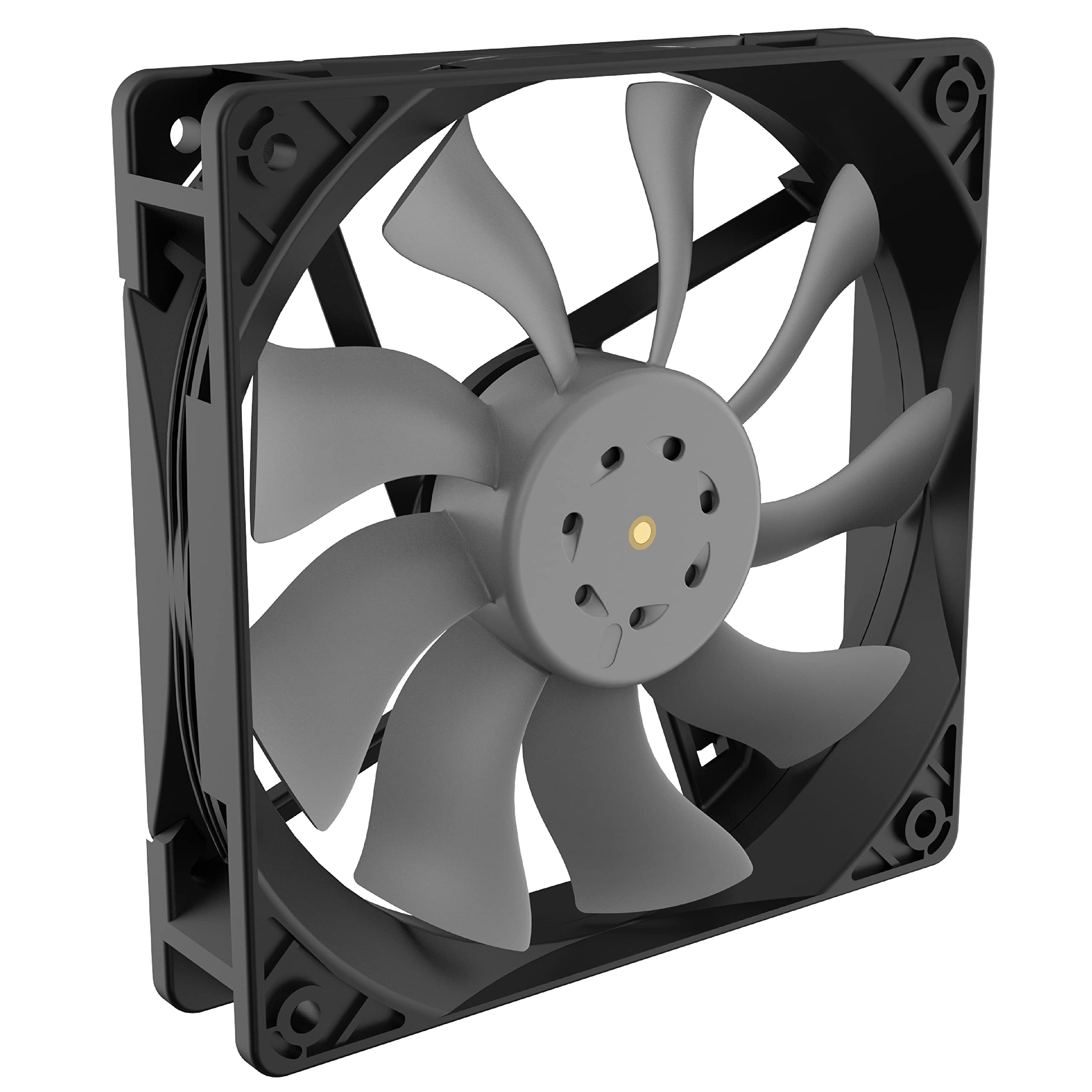 Akasa OTTO SF12, IP68 Waterproof PWM Fan, Patented Anti-vibration Structure Case Fan, Detachable Frame, 120mm Industrial Cooling fan for Chassis, Heatsinks & Heavy-Duty Applications, AK-FN110