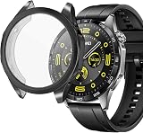 sciuU Case for Huawei Watch GT 4 46mm Black TPU Screen Protector Shockproof