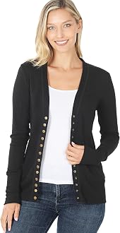 SNAP Button Sweater Cardigan 