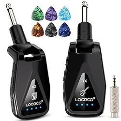 Wireless Guitar System: 164 Feet Range Wireless
