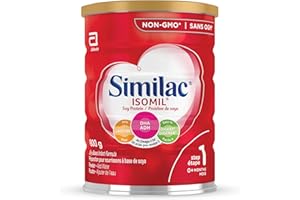 Similac Isomil with DHA Non-GMO Baby Formula, Powder, Lactose-Free, 800 g, 0+ Months