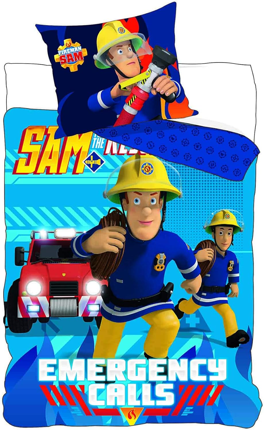 fireman sam cot duvet set