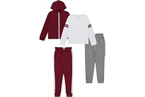 STITCH & STONE Boys 4PK Wardrobe Outfit - Stylish and Comfortable Clothes for Boys