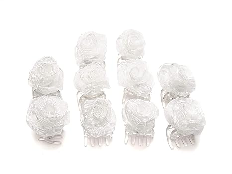 Oui Rose Hair Clips And Accessories With Flowers Artificial