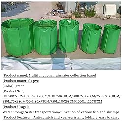 Folding Rain Barrel With Faucet And Stand