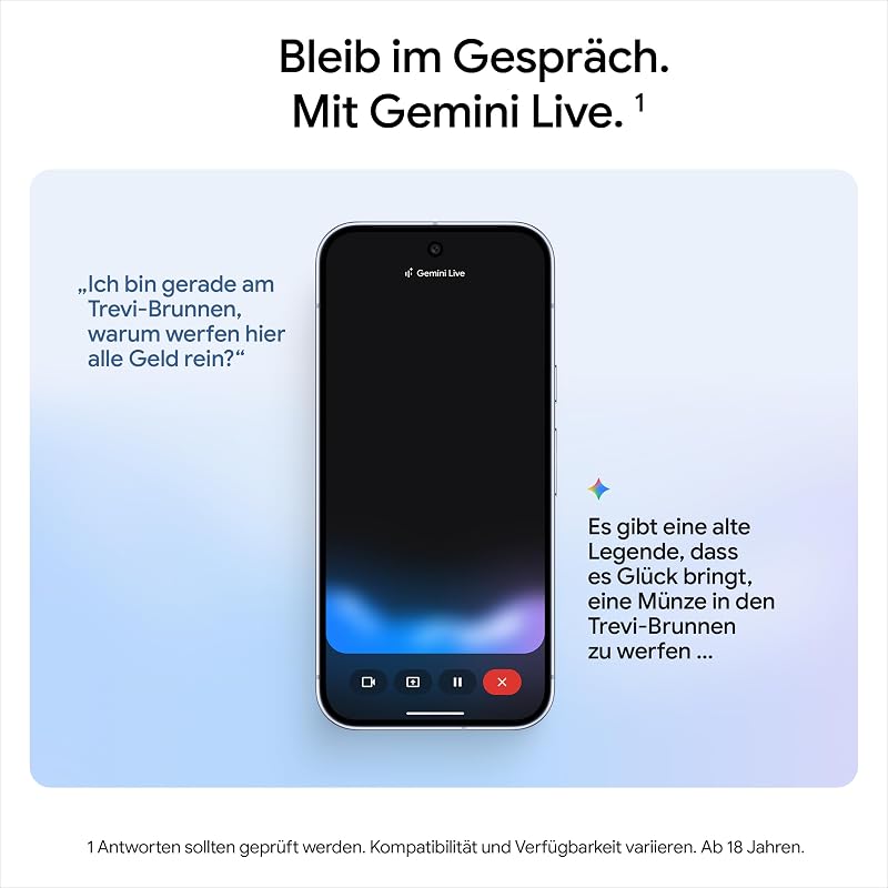Pixel 10 – Android-Smartphone ohne SIM-Lock, mit Gemini, innovativer Dreifach-Rückkamera, mehr als 24 Stunden Akkulaufzeit und 6,3 Zoll großem Actua-Display – Obsidian, 128GB