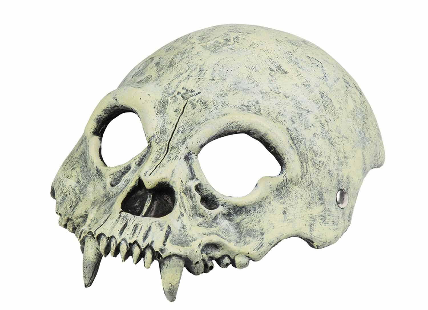 Boland 72151 Half Mask Skull One Size, grey, white