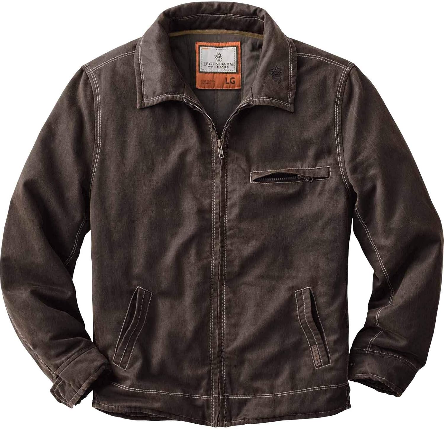 Legendary Whitetails Men’s Rugged Full Zip Dakota Jacket: Clothing