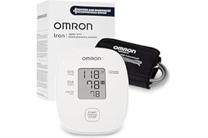 OMRON Iron Upper Arm Blood Pressure Monitor - Clinically Validated Blood Pressure Cuff - Medical Grade with Wide Range 17" Ar