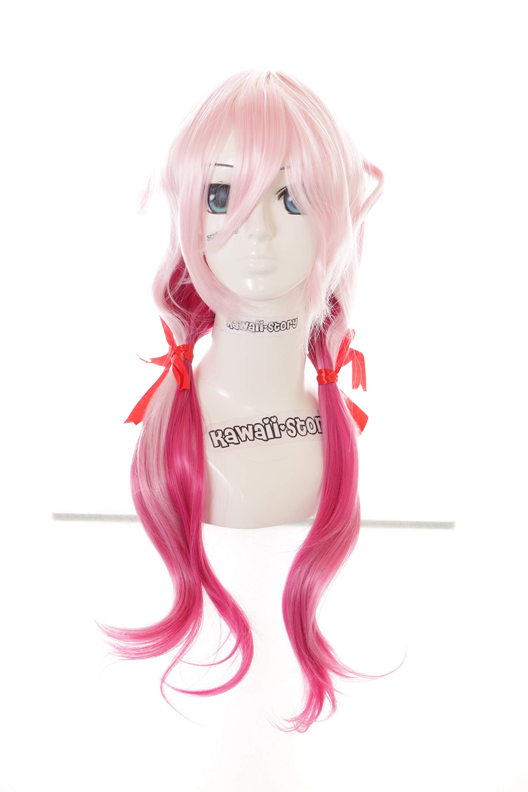 Kawaii-Story PL-100 Inori Guilty Crown Pink Mix 70 cm Braid Harajuku Pastel Cosplay Wig Anime Manga