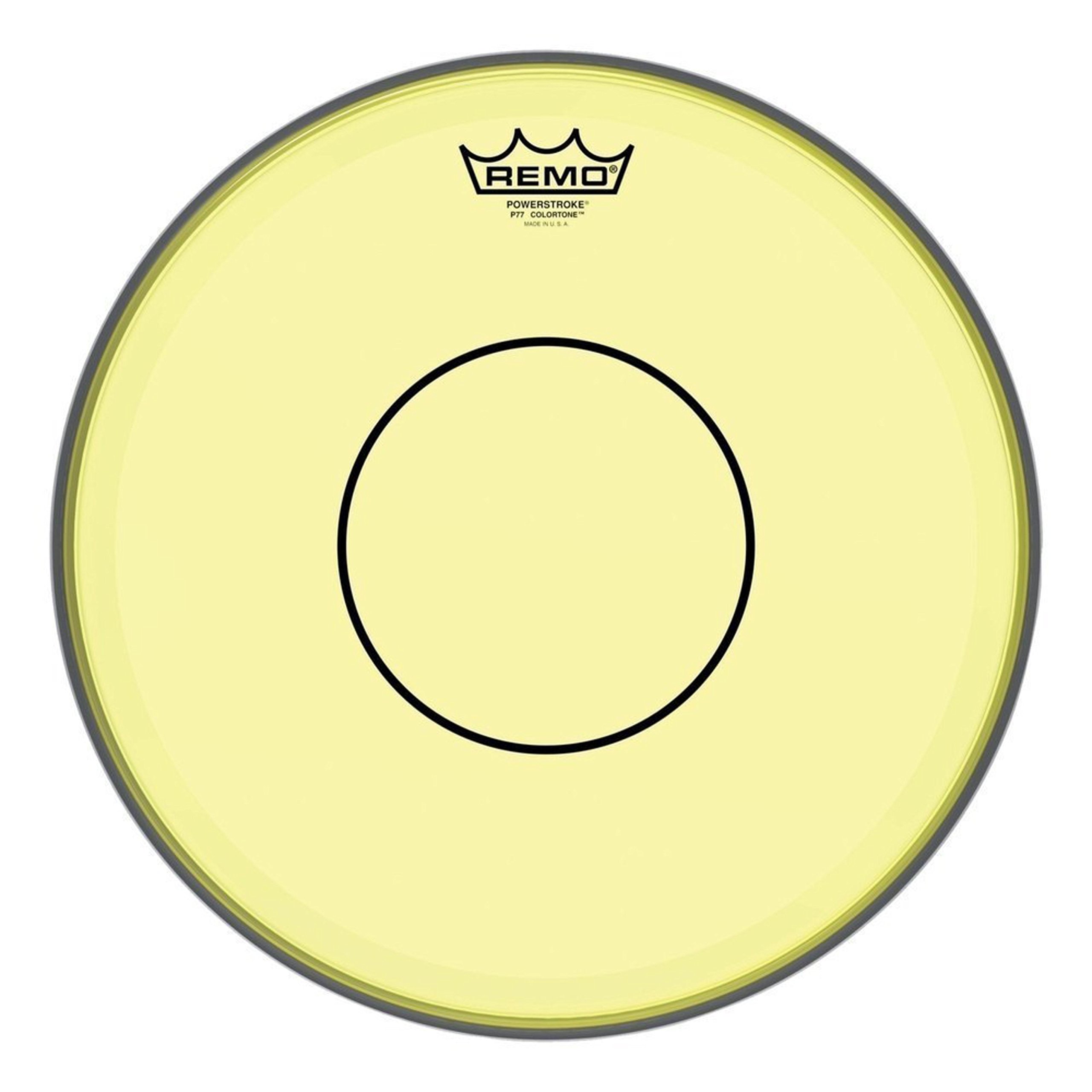 Remo Schlagzeugfell Powerstroke 77 Colortone Yellow Drum Head, 14"