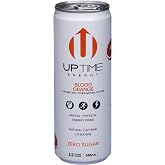 Uptime, Energy Drink No Sugar Blood Orange, 12 Fl Oz