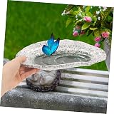 Happyyami Ceramic Butterfly Bee Feeder Water Dish Large Capacity Garden Decor view 7