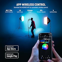 NEEWER RGB Softbox Lighting Kit with App Control