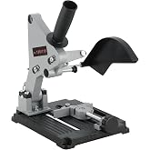 Acymner Angle Grinder Stand Grinder Holder | 45 Degree Clamp Angle Grinder Holder Bracket with Slide Handle Cast Iron Base for 100-125mm Angle Grinder