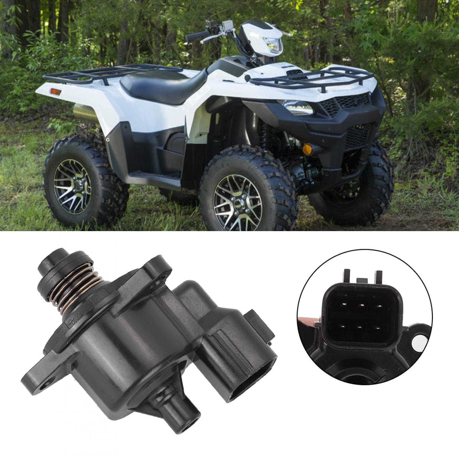 Condition photo showing New/Like New for idle air control valve, air speed control set, rubber stable control accessory for 13520-31g00 king quad 500 750 stepper atv motorcycle engine control system repair replacement