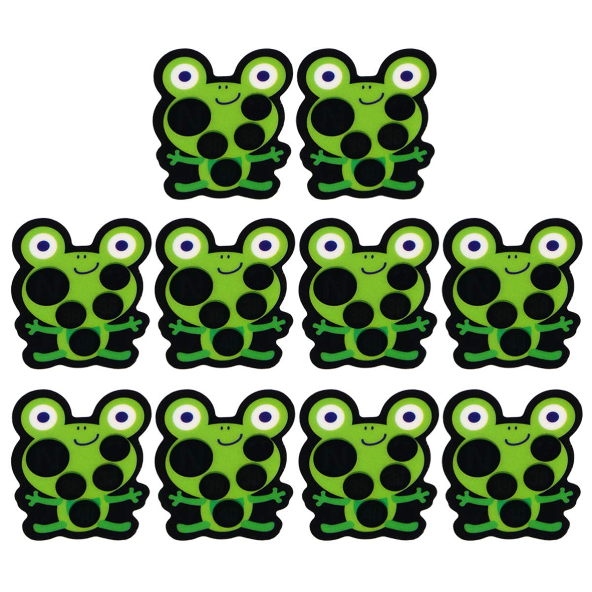 Milisten 10pcs Forehead Temperature Strips Baby Body Fever Check Stickers Temperature Measurement Stickers Fever Monitoring Strips for Kids Children (Frog)