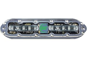 Shadow-Caster SCM-10 LED Underwater Boat Light - Aqua Green - 316 Stainless Steel Housing - Polycarbonate Lens - IP68 Fully Submersible Waterproof