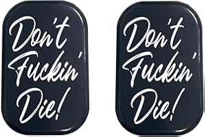 Kustom Cycle Parts Don't Fuckin Die Antenna Hole Plug. Fits 2006 to 2023+ Harley Touring. Road Glide Street Glide