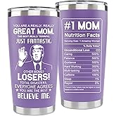 LEIOH Gifts for Mom from Daughter Son,Christmas Birthday Gifts for Mom Wife,Valentines Day Gift for Moms,Gift for Mama,Moms,Mother,20 Oz Stainless Steel Purple Tumbler