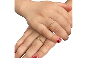 ELLIE J MAUI Baby Stacking Rings, Baby Girl or Boy Jewelry 14k Gold, Keepsake for Baby, Baptism Gifts for Kids or Children (Ring Size 3)