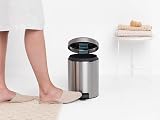 Brabantia newIcon Pedal Bin 5 L Matt Steel Fingerprint Proof view 5