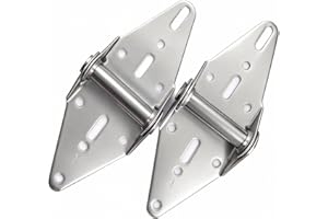 Garage Door Hinges #1 with Galvanized Finish, Heavy Duty 14 Gauge Steel, Replacement for Residential/Light Commercial Doors (