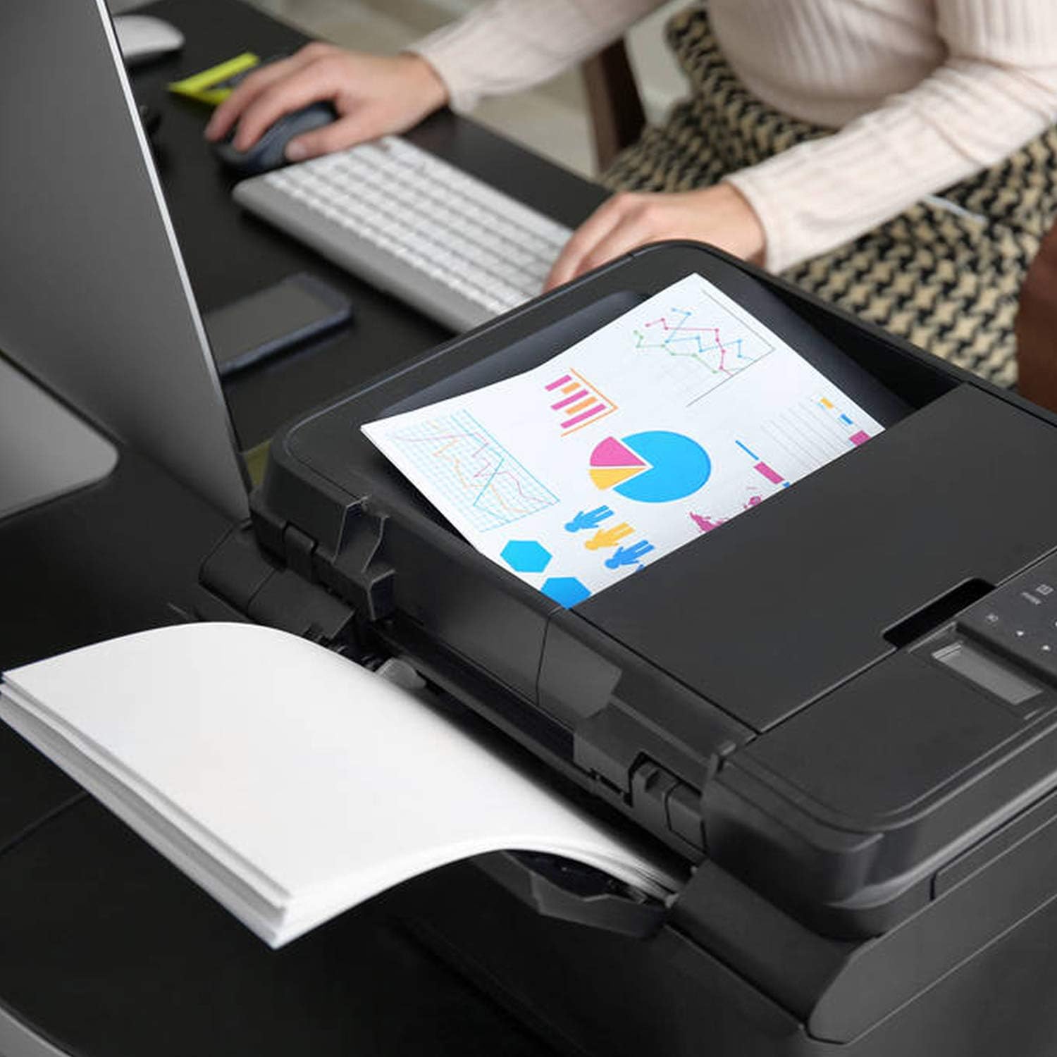 Sticker Paper for Inkjet Printer 30 Sheets Vinyl Sticker Paper Glossy Waterproof - Size 8.5''x11" A4 - Inkjet & Laser Printer: Office Products