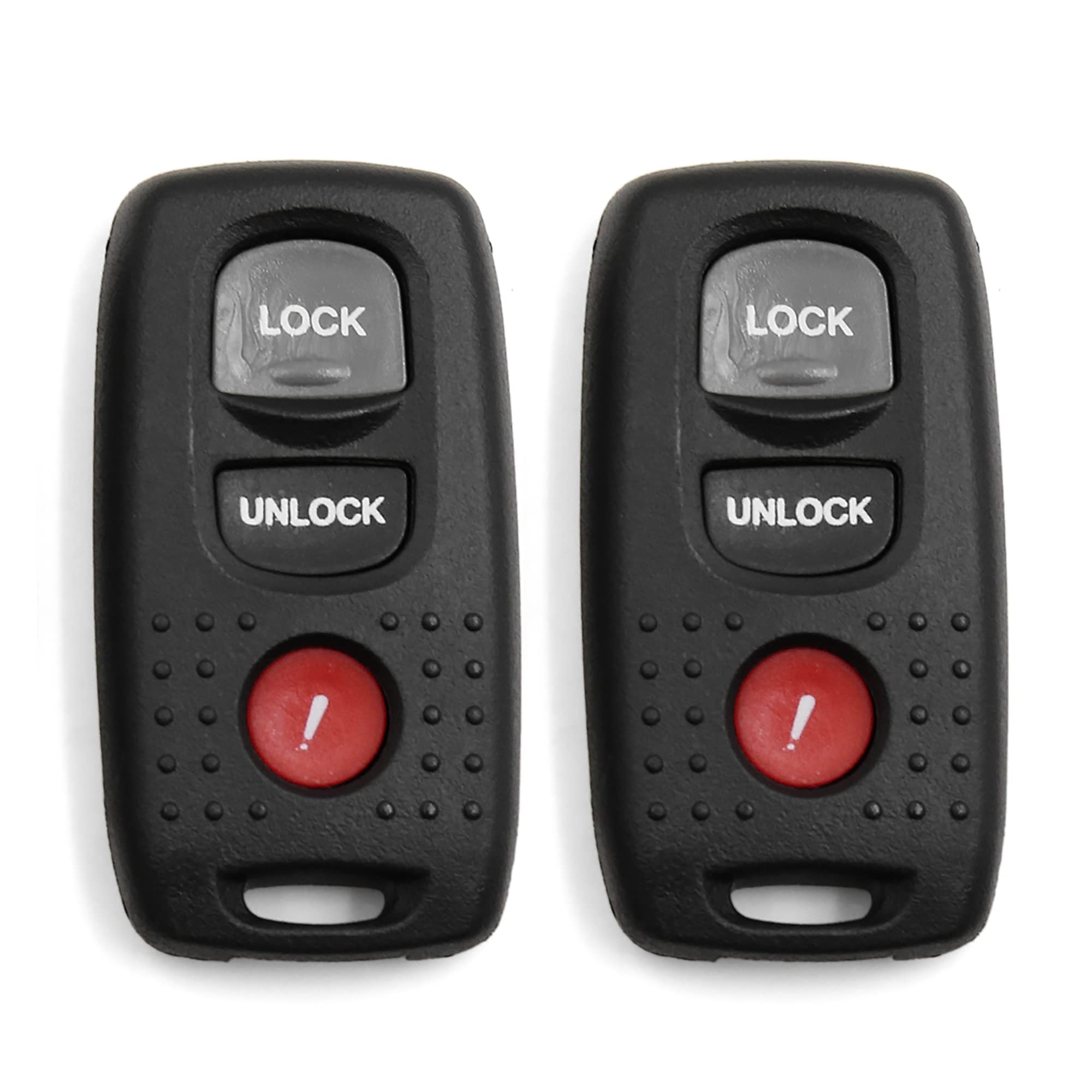 Photo 1 of X AUTOHAUX 2pcs 3 Buttons Key Fob Keyless Entry Remote Control Key Case Shell for Mazda 6 2003-2005 for Mazda 3 2004-2009 Replacement KPU41794