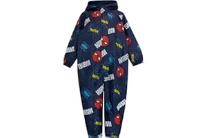 Marvel Rain Suit | Spiderman Kids Rain Gear | Boys' Overalls