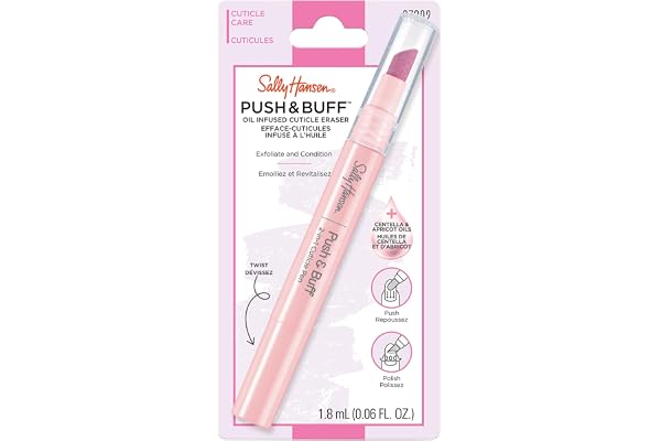 Push & Buff 2-In-1 Pen, Cuticle Remover, Cuticle Pen, Manicure Prep