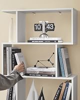 VASAGLE 6-Tier Bookshelf 24 x 70 x 191.6 cm Matte White LBC61WT Room Divider view 5