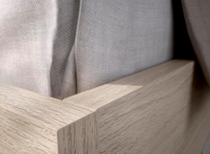 Lago - Cama para Dormitorio 135/140X190 - Natural - 100 x 145.4 x 195