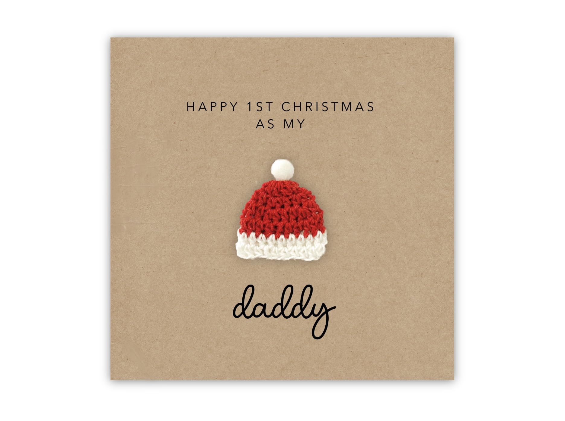 Happy 1st Christmas as my Daddy Card, First Christmas Card for New Dad, Daddy First Christmas Card from Baby, Dad 1st Christmas