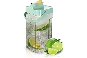 120 oz Cold Water Bottle, Clear Plastic Kettle with Lid, BPA-Free & Shatter-Resistant Refrigerator Pitcher, Perfect for Iced 