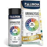 Palinoia 14-Parameter Urine Test Strips for Urinalysis, 100 Count | Tests UTI Indicators (Leukocytes And Nitrite), Protein, pH, Ketones, Bilirubin, Urobilinogen, Specific Gravity And More