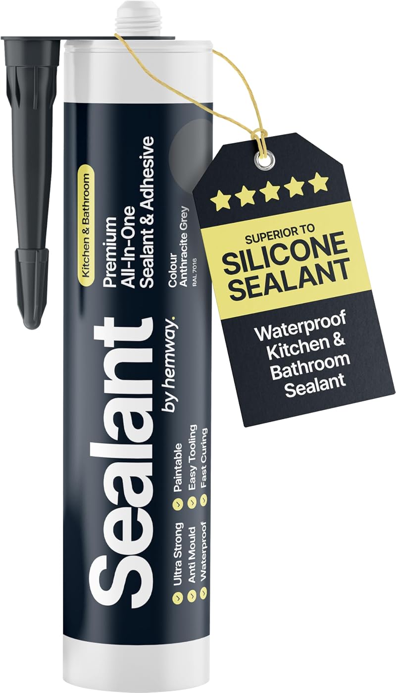 Hemway Anthracite Grey Hybrid Sealant & Adhesive 300ml