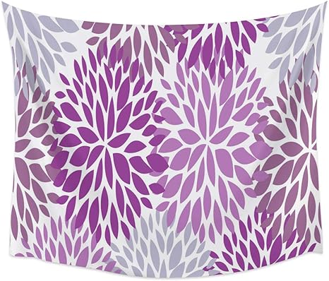 Amazon Co Jp タペストリー 紫 マンダラ ダリア 花弁 イラスト インテリア おしゃれ 布ポスター 窓カーテン ファブリック装飾用品 壁飾り壁掛け モダンなアート 部屋飾り 部屋模様替え 個性ギフト 幅100cm丈150cm ホーム キッチン