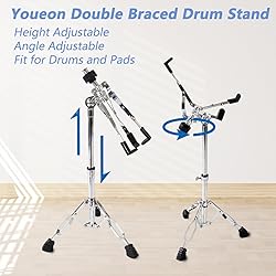 Youeon Snare Drum Stand with Drum Sticks