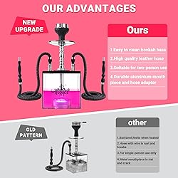 QiQiCi Large Hookah Set with Everything – Premium